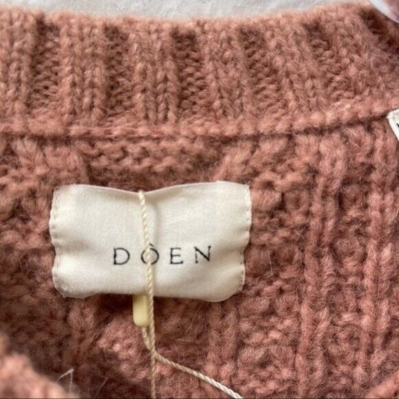 Doen Mulberry Sweater Maple Blush Pink Size XS NWT - Picture 5 of 5
